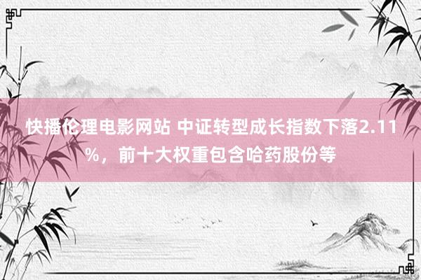 快播伦理电影网站 中证转型成长指数下落2.11%，前十大权重包含哈药股份等