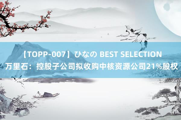 【TOPP-007】ひなの BEST SELECTION 万里石：控股子公司拟收购中核资源公司21%股权