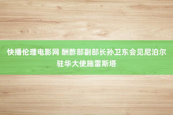 快播伦理电影网 酬酢部副部长孙卫东会见尼泊尔驻华大使施雷斯塔