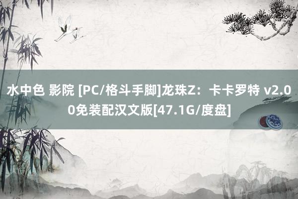 水中色 影院 [PC/格斗手脚]龙珠Z：卡卡罗特 v2.00免装配汉文版[47.1G/度盘]